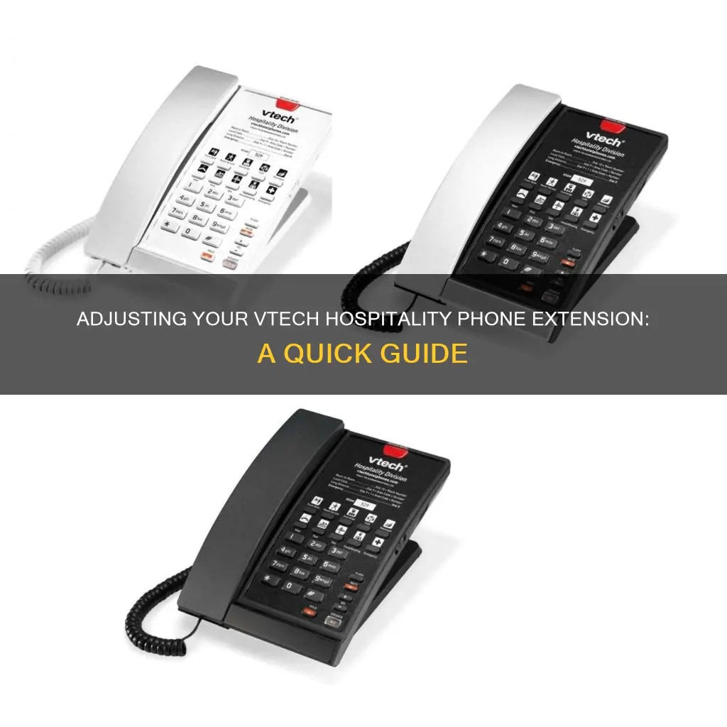 how to change extension vtech hospitality phone