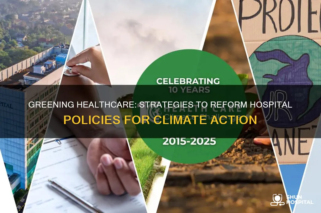 how to change hospital policy to reduce global warming