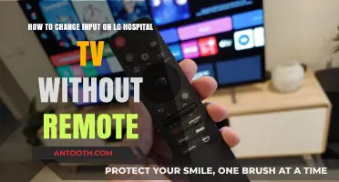 Changing LG Hospital TV Input Without Remote: A Quick Guide