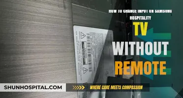 Changing Input on Samsung Hospitality TV Without Remote: Quick Guide