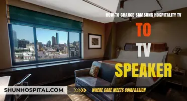 Switch Samsung Hospitality TV Audio to Built-In Speakers: A Quick Guide