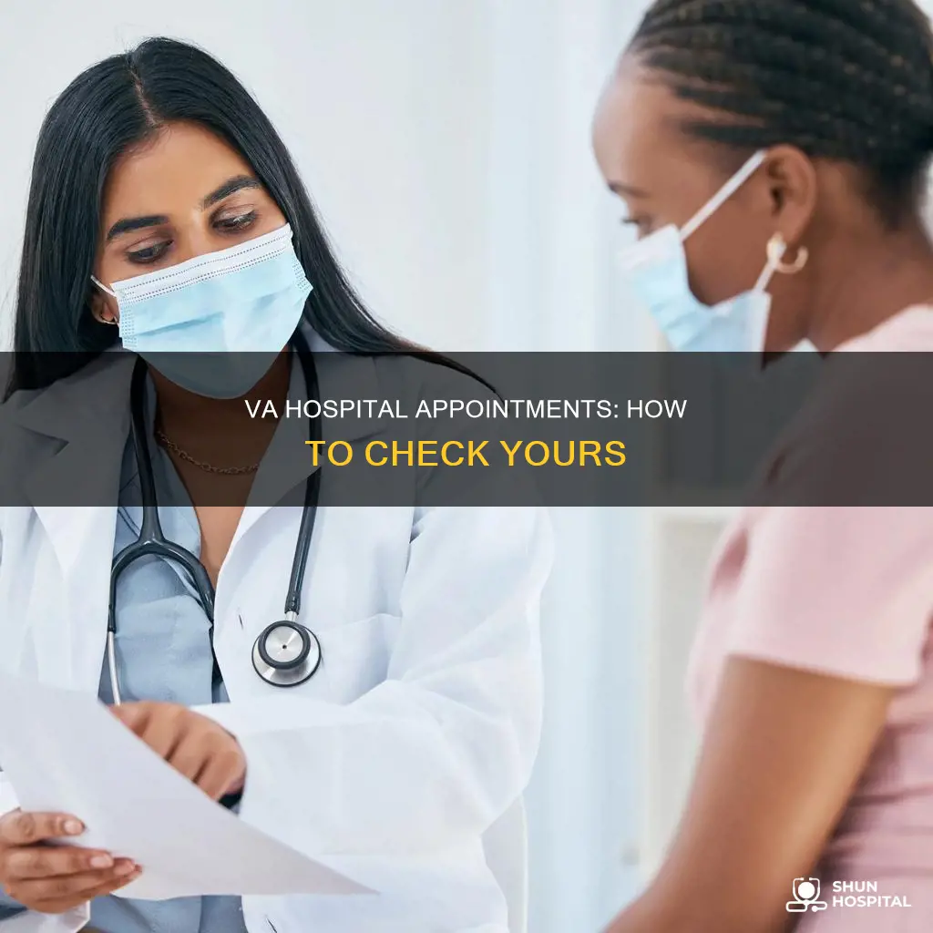 how to check a va hospital appointment