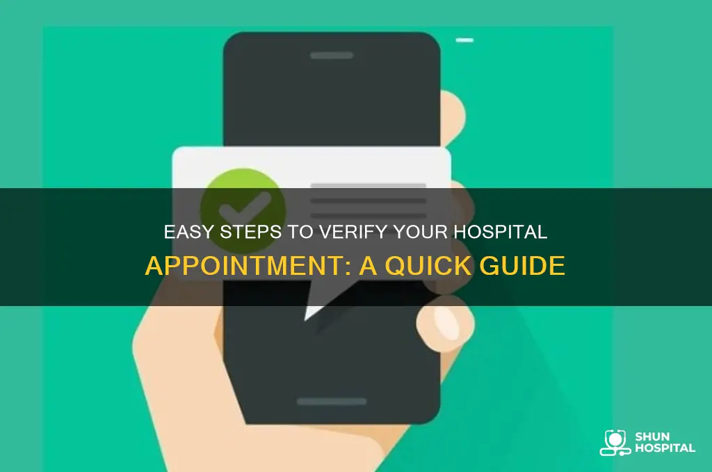 how to check hospital appointment