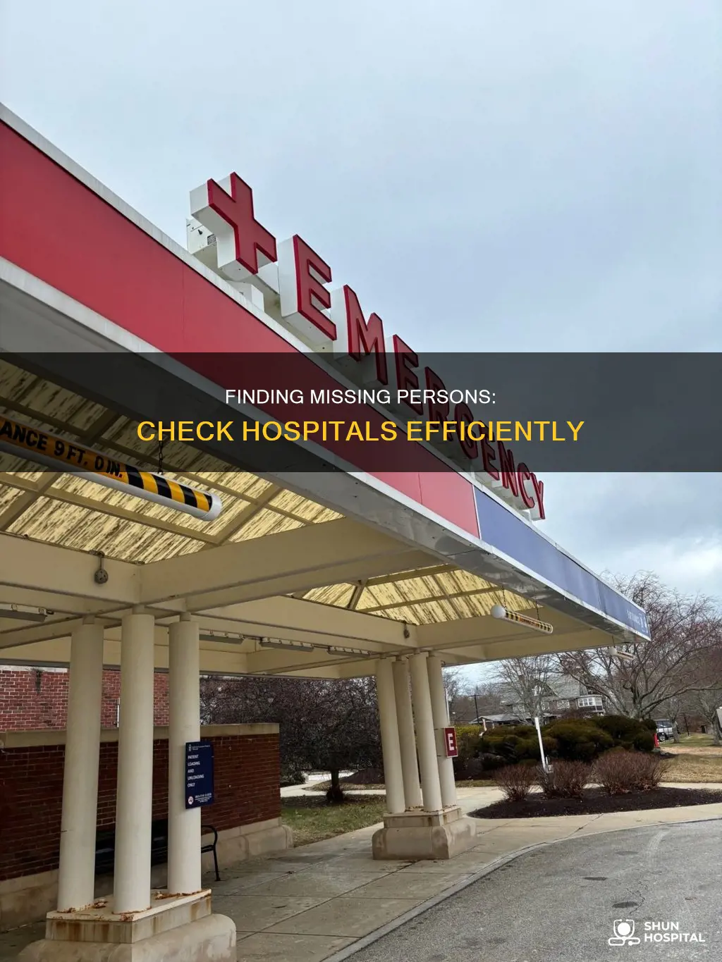 how to check hospital for missing person