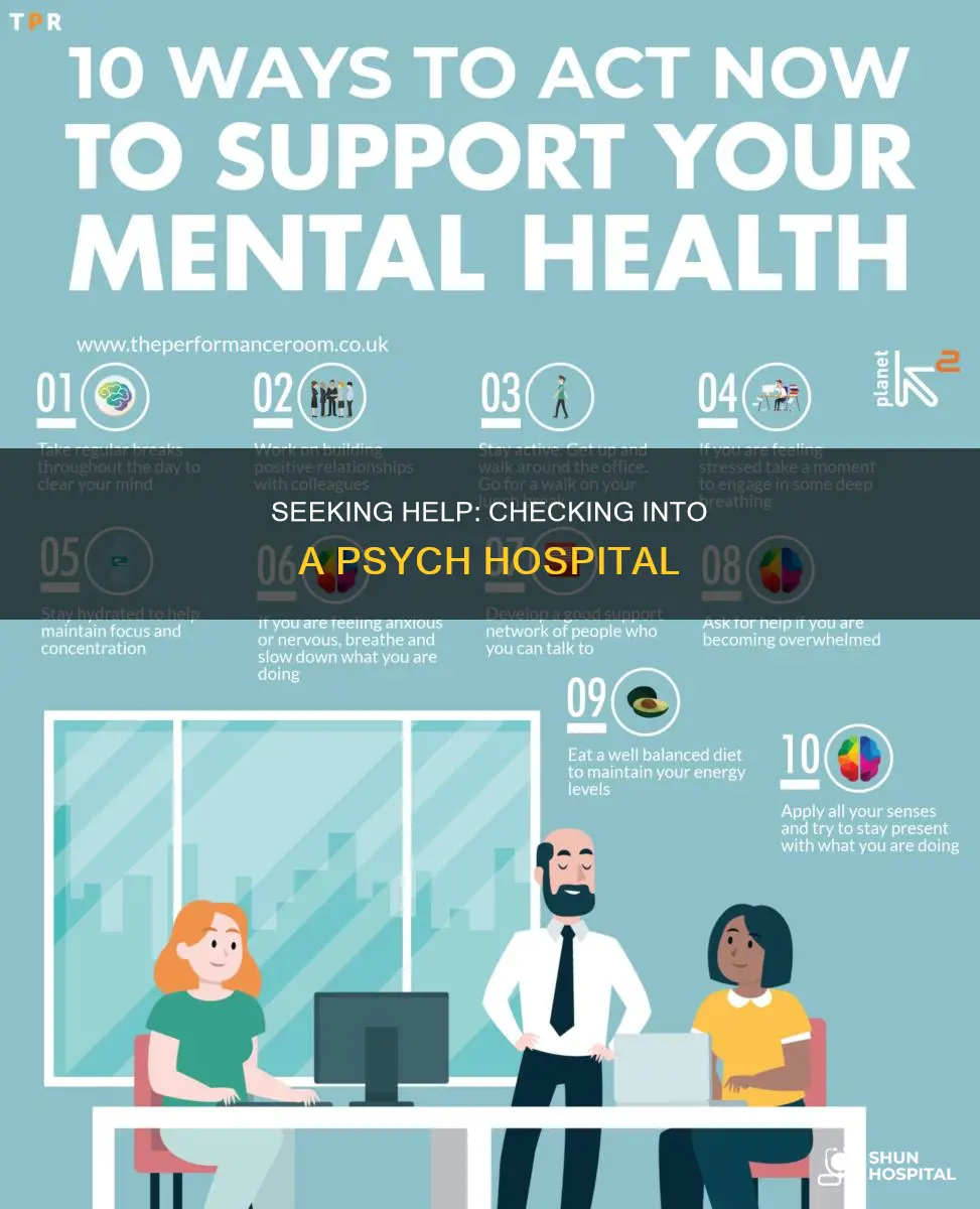 how to check myself into psych hospital