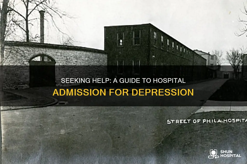 how to check yourself into a hospital for depression