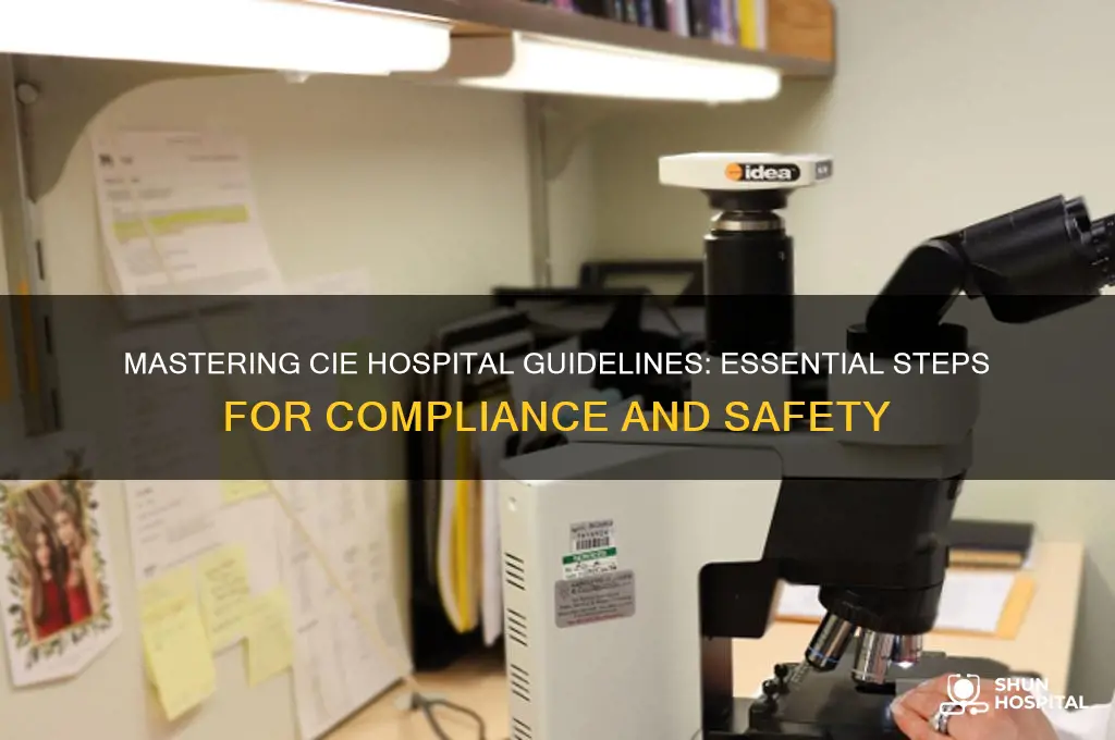 how to cie hospital guidelines