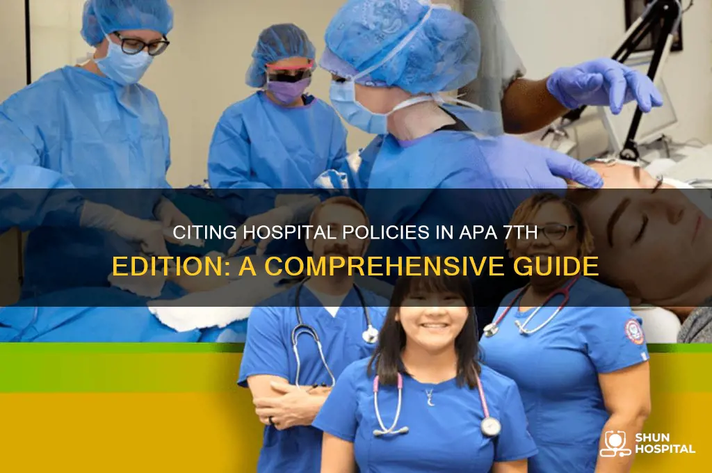 how to cite a hospital policy in apa 7th edition