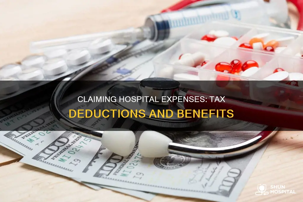 how to claim hospital expenses on taxes