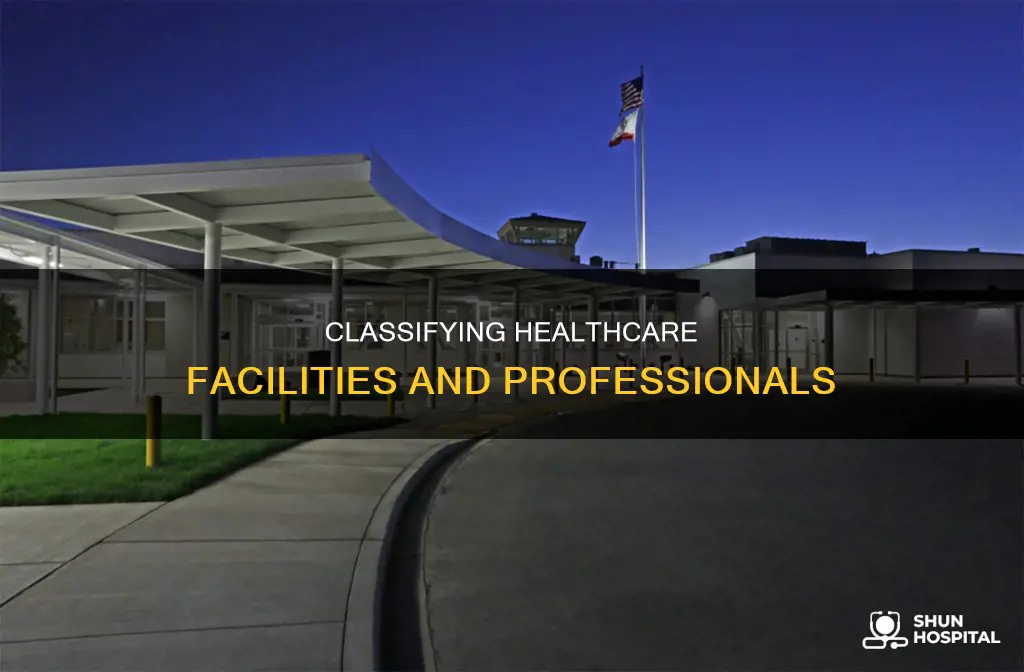 how to classify hospitals and doctors offices