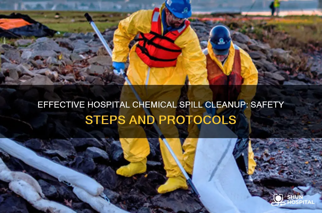 how to clean a chemical spill in a hospital