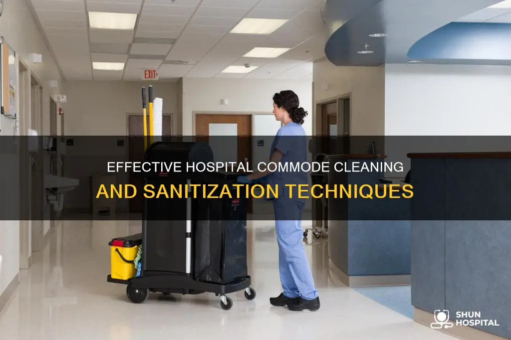how to clean a commode in hospital