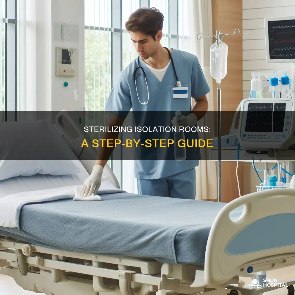 how to clean a hospital isolation room
