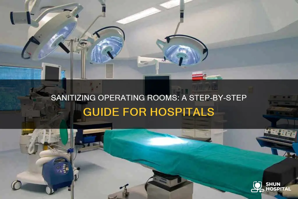 how to clean a hospital operating room