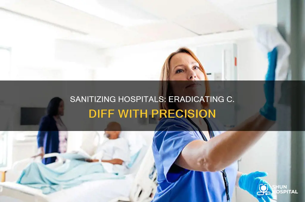 how to clean c diff in hospital