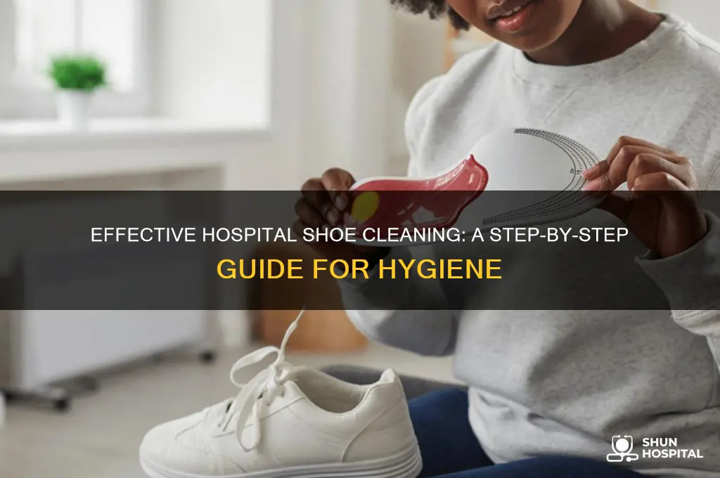 how to clean hospital shoes