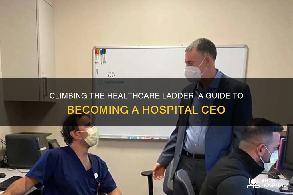 how to climb the ladder to become a hospital ceo