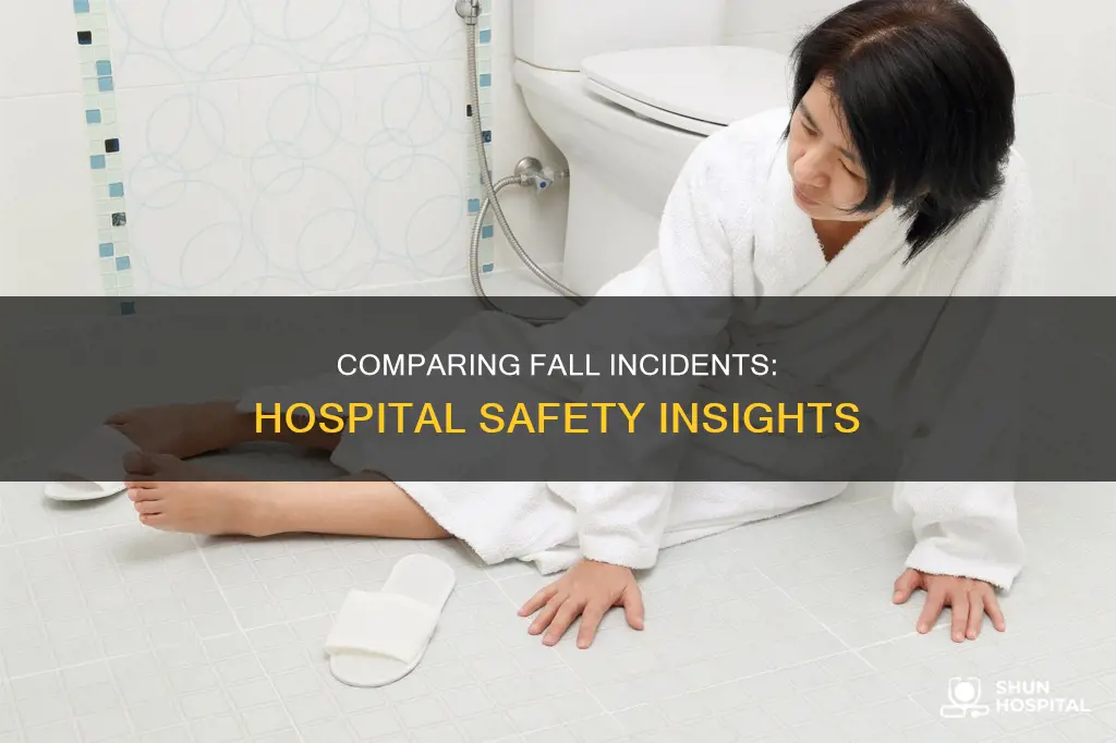 how to compare fall incidents at hospitals