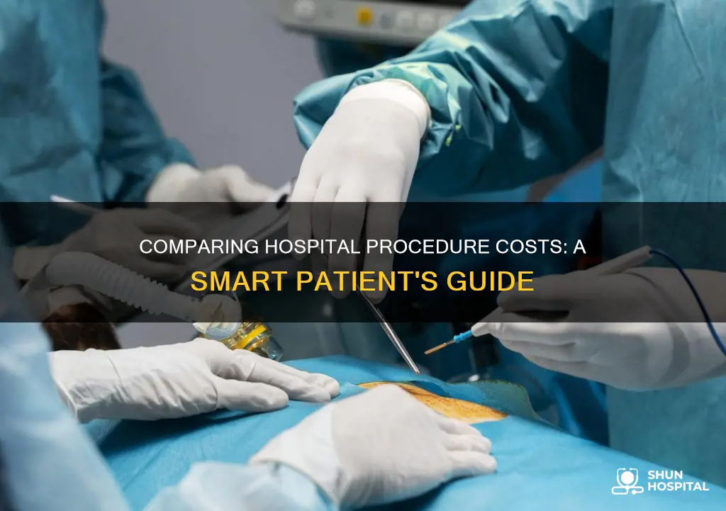 how to compare hospital cost for procedures