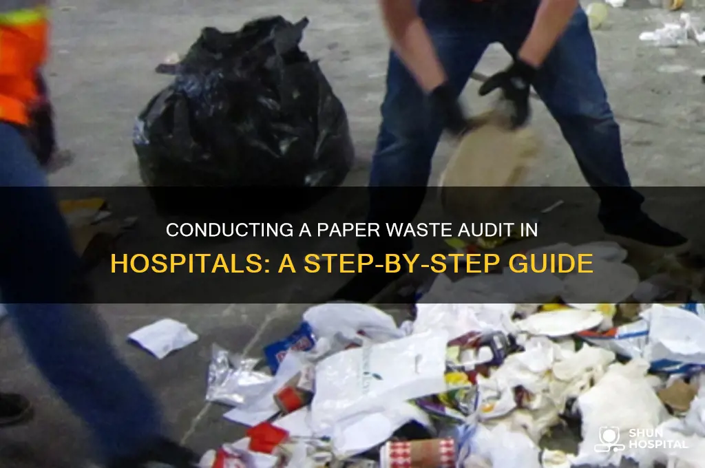 how to conduct a paper waste audit in a hospital