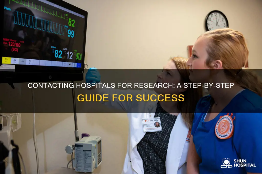 how to contact a hospital for a research project