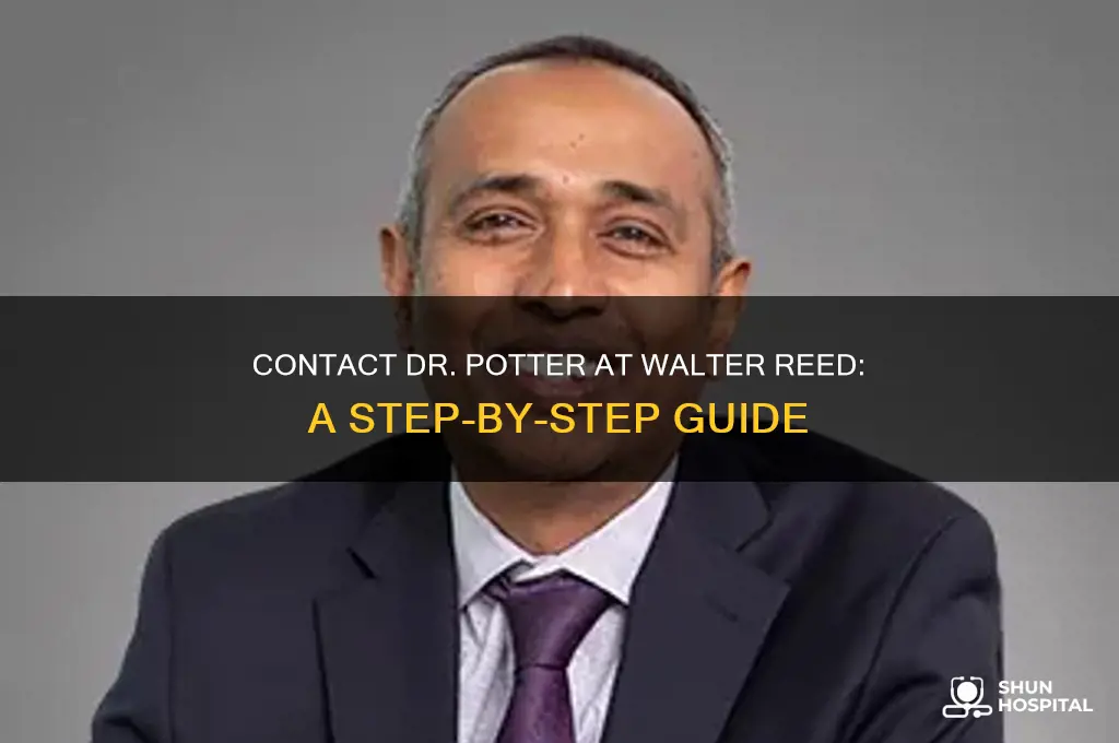 how to contact dr potter walter reed national military hospital