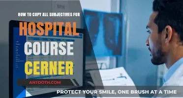 Mastering Cerner: Efficiently Copying Subjectives for Hospital Course Success