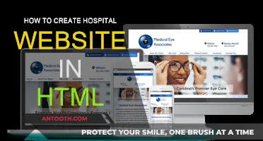 Creating a Hospital Website: HTML Coding Guide