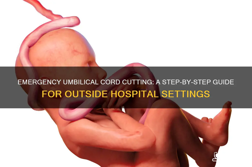how to cut umbilical cord in emergency outside hospital