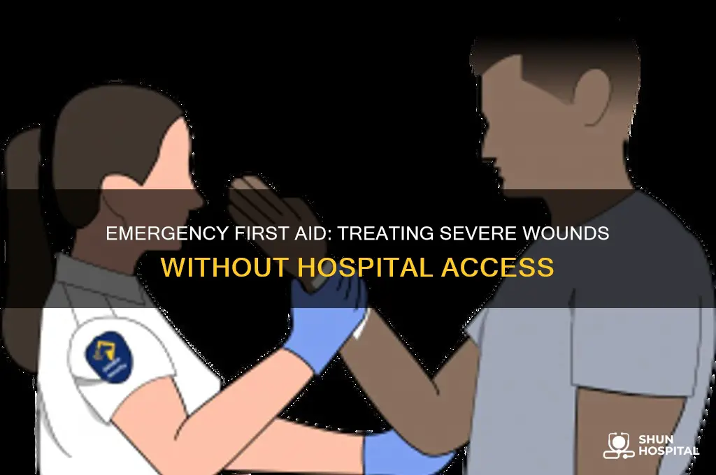how to deal with a severe wound without a hospital