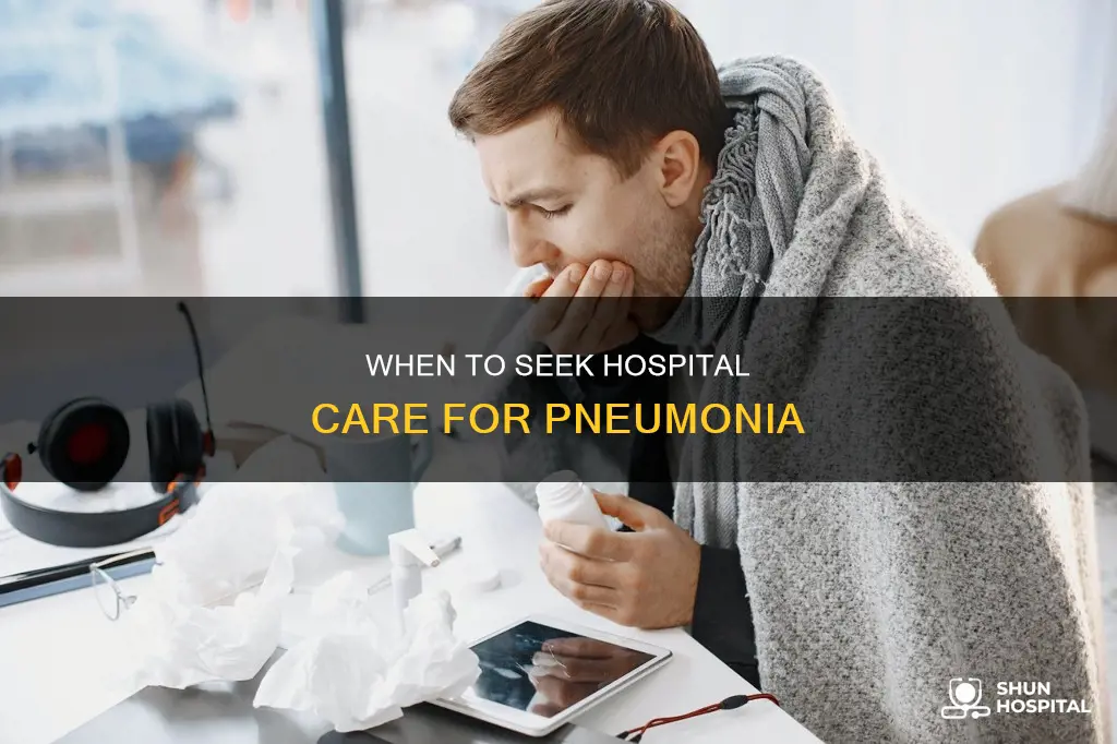 how to decide to hospitalize for pneumonia
