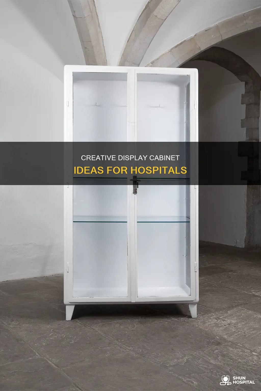 how to decorate a hospital display cabinet
