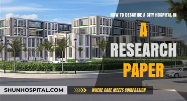 Describing Urban Healthcare: A Guide to Portraying City Hospitals in Research
