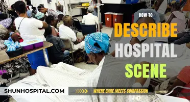 Capturing Chaos and Care: Crafting Vivid Hospital Scene Descriptions