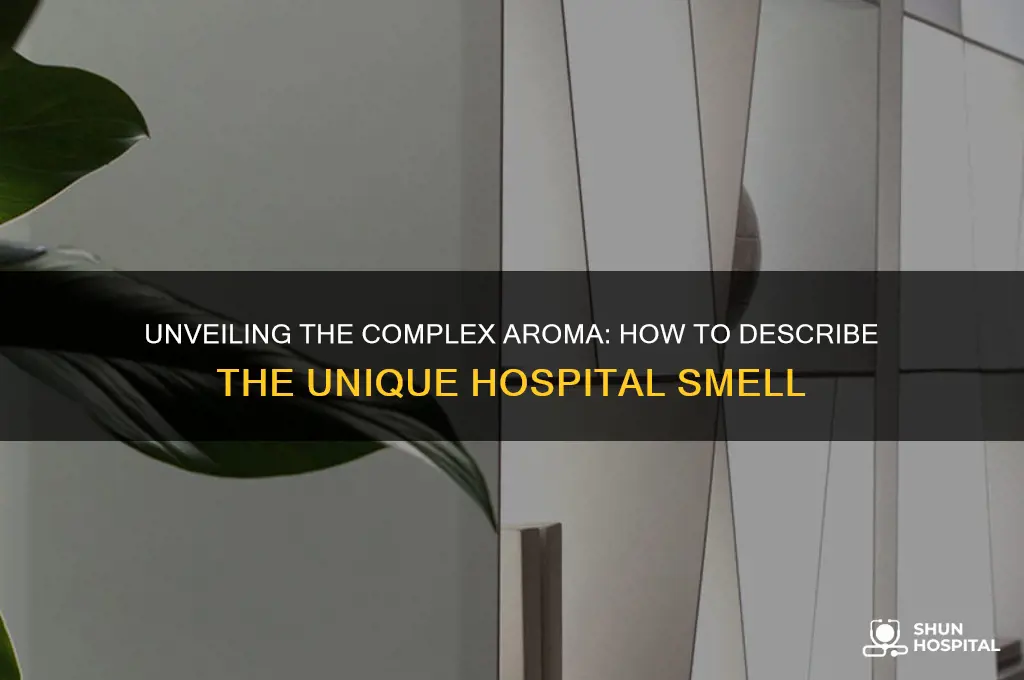 how to describe hospital smell