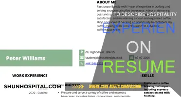 Highlighting Hospitality Experience: Resume Tips and Tricks