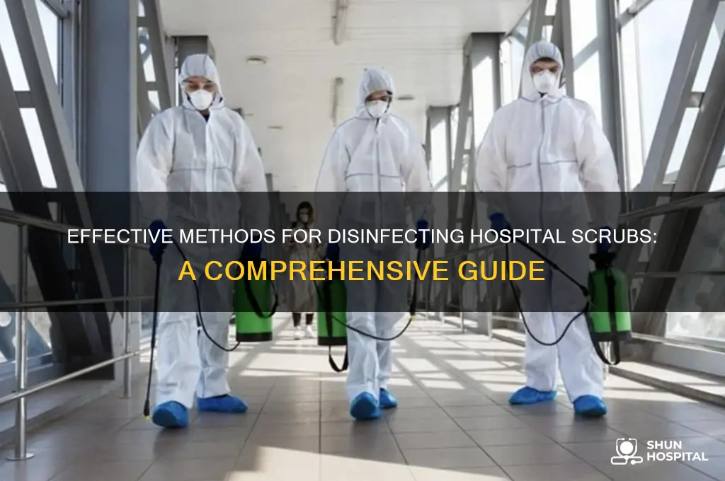 how to disinfect hospital scrubs
