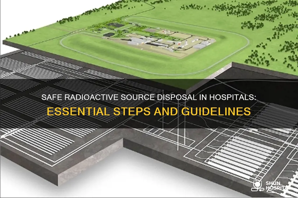 how to dispose of a radioactive source in the hospital