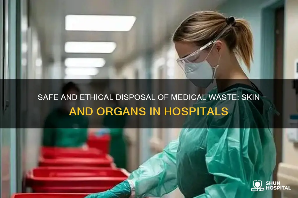 how to dispose of skin and dead organs in hospital