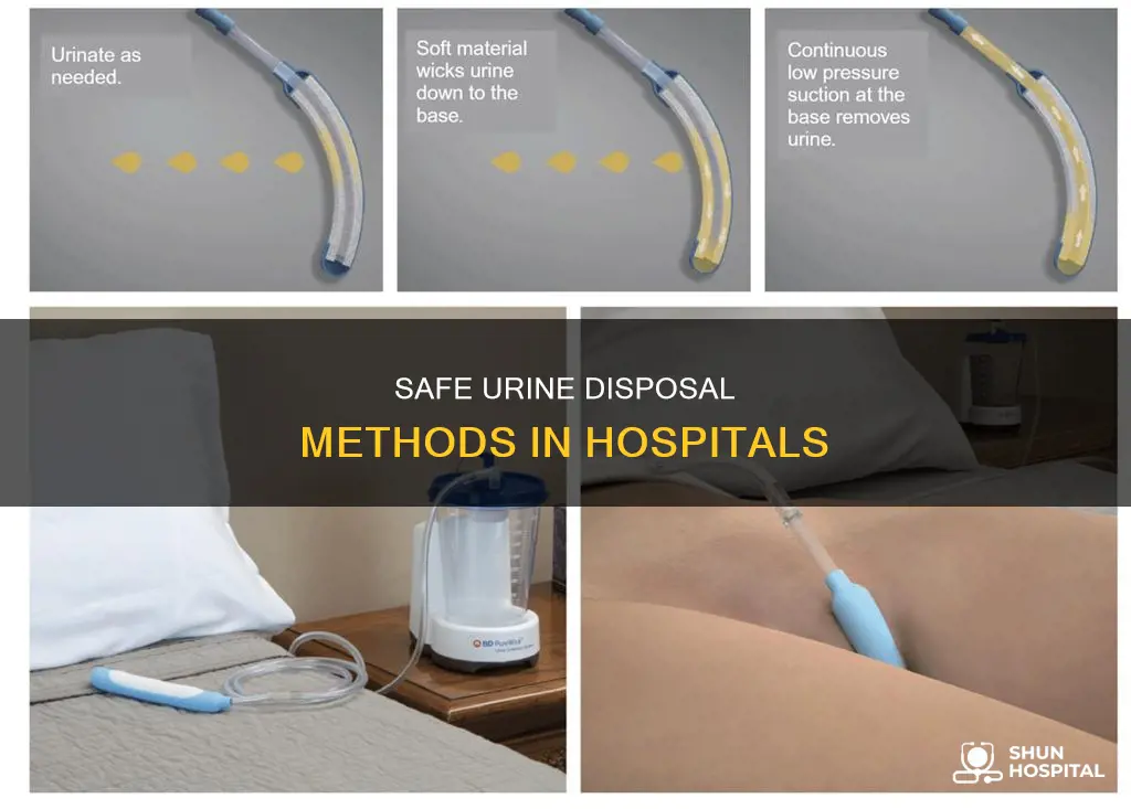 how to dispose of urine in hospital
