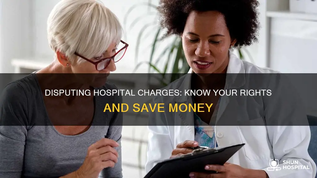 how to dispute charges at the hospital
