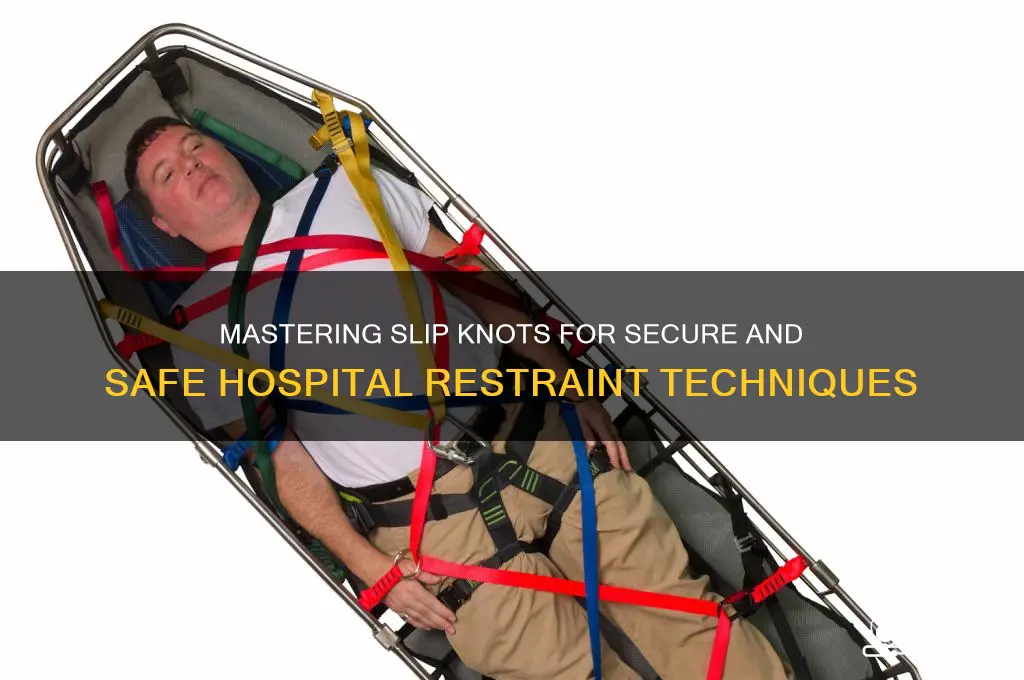 how to do a slip knot for hospital restraints