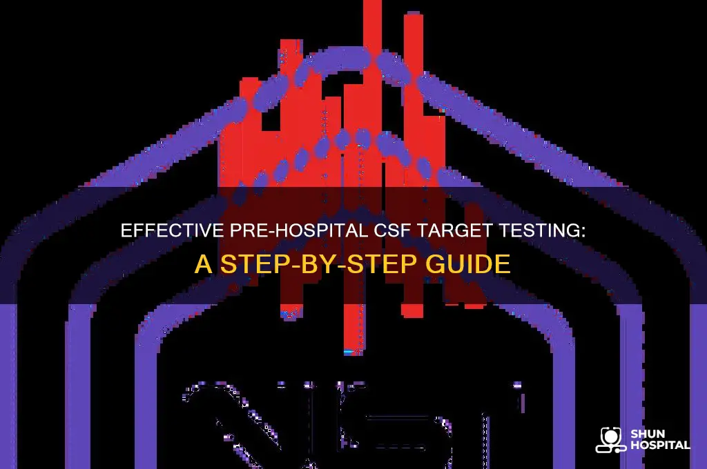 how to do a target test for csf pre hospital
