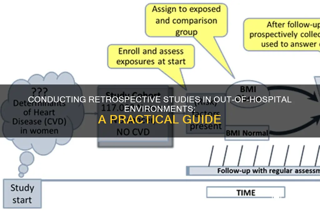 how to do retrospective study out of hospital setting