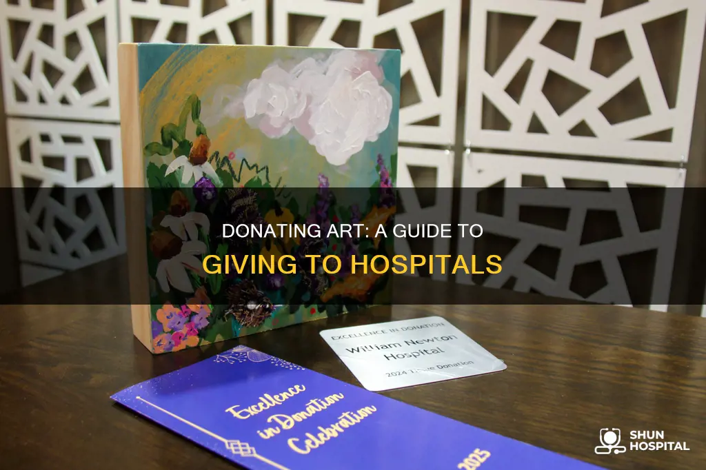 how to donate art to a hospital