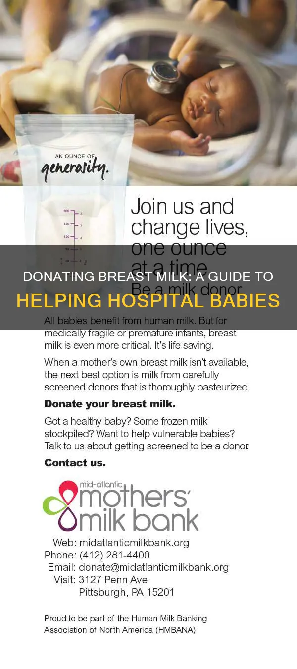 how to donate breast milk to hospital