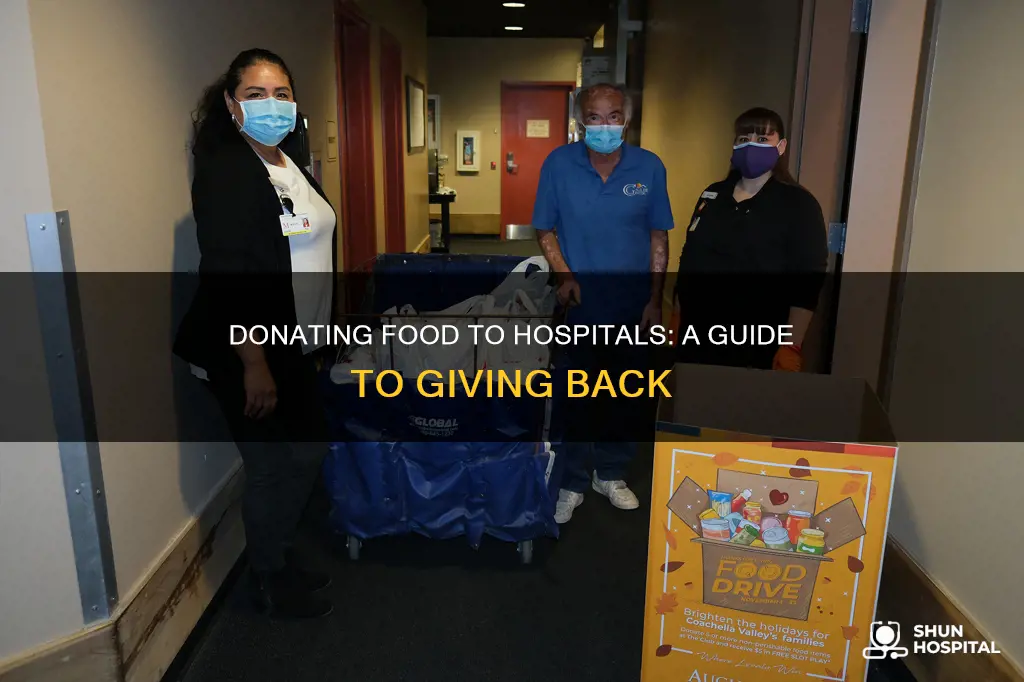 how to donate food to a hospital