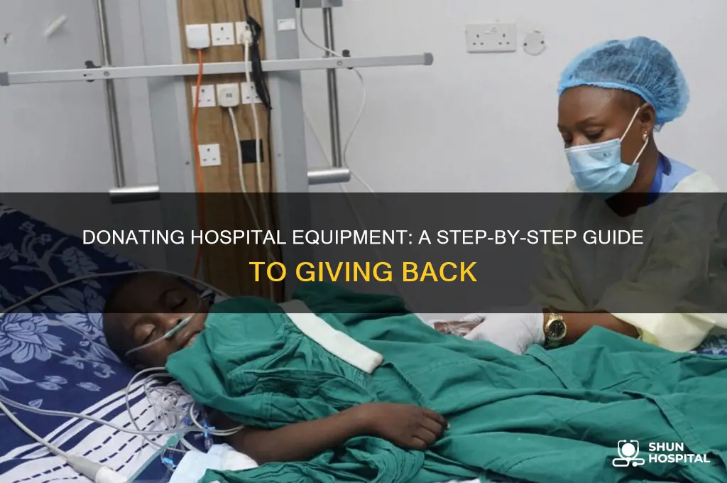 how to donate hospital equipment