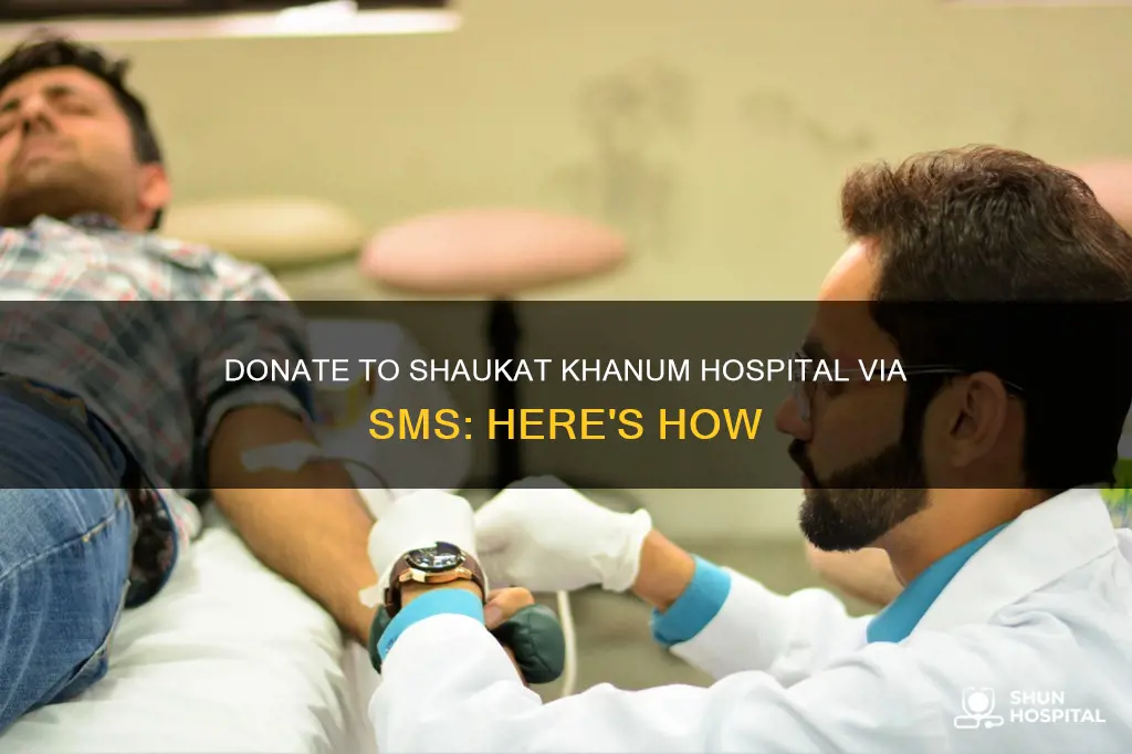 how to donate shaukat khanum hospital sms