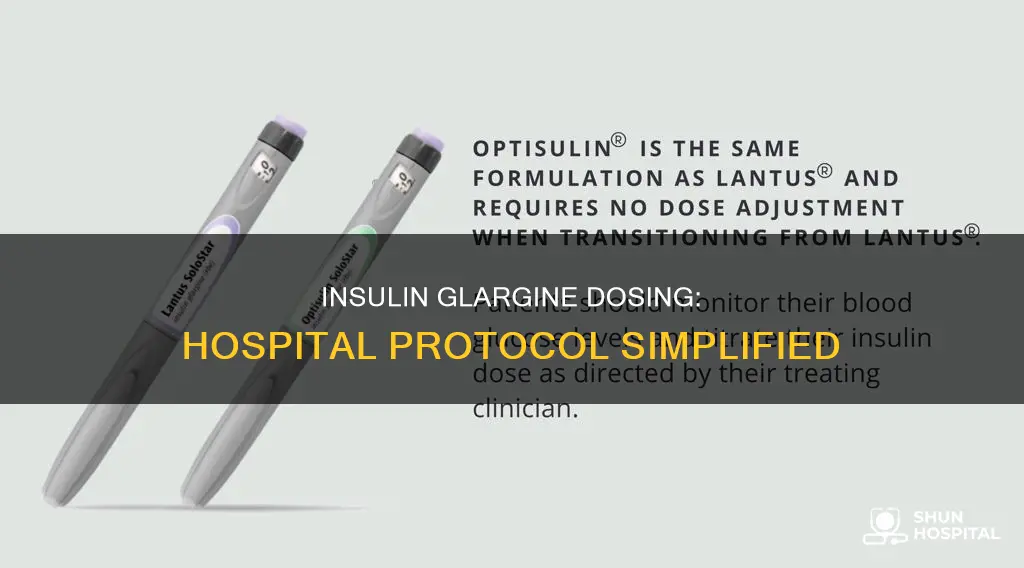 how to dose insulin glargine in hospital